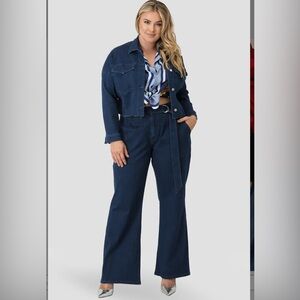 NWOT Womens Standards & Practices Zahra Belted Denim Jeans